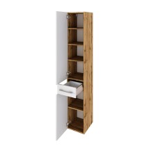Hochschrank >Livorno< in weiß-matt - 30x180x35cm (BxHxT)