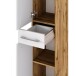 Hochschrank >Livorno< in weiß-matt - 30x180x35cm (BxHxT)