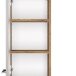 Hochschrank >Livorno< in weiß-matt - 30x180x35cm (BxHxT)