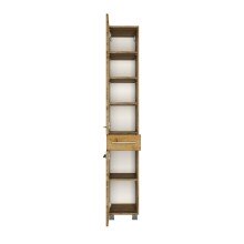 Hochschrank >Livorno< in Wotan-Eiche - 30x180x35cm (BxHxT)