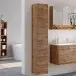 Hochschrank >Livorno< in Wotan-Eiche - 30x180x35cm (BxHxT)