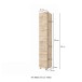 Hochschrank >Livorno< in Wotan-Eiche - 30x180x35cm (BxHxT)
