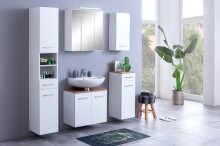 Hochschrank >Paris< in Weiß - 30x180x35cm (BxHxT)
