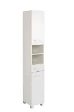Hochschrank >Paris< in Weiß - 30x180x35cm...