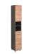 Hochschrank >Paris< in Graphitgrau, Wotaneiche - 30x180x35cm (BxHxT)