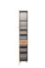 Hochschrank >Paris< in Graphitgrau, Wotaneiche - 30x180x35cm (BxHxT)
