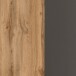 Hochschrank >Paris< in Graphitgrau, Wotaneiche - 30x180x35cm (BxHxT)
