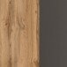 Hochschrank >Paris< in Graphitgrau, Wotaneiche - 30x180x35cm (BxHxT)