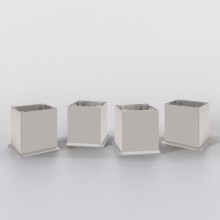 Hochschrank >Porta< in Hochglanz-Weiß - 30x180x35cm (BxHxT)