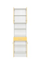 Hochschrank >Riga< in Gelb-Matt - 50x190x35cm (BxHxT)