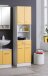 Hochschrank >Riga< in Gelb-Matt - 50x190x35cm (BxHxT)