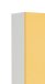 Hochschrank >Riga< in Gelb-Matt - 50x190x35cm (BxHxT)