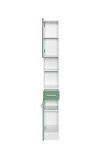 Hochschrank >Riga< in Grün-Matt - 25x190x35cm (BxHxT)