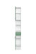 Hochschrank >Riga< in Grün-Matt - 25x190x35cm (BxHxT)