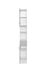 Hochschrank >Riga< in Hellgrau-Matt - 25x190x35cm (BxHxT)