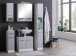 Hochschrank >Riga< in Hellgrau-Matt - 25x190x35cm (BxHxT)