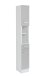 Hochschrank >Riga< in Hellgrau-Matt - 25x190x35cm (BxHxT)