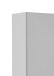 Hochschrank >Riga< in Hellgrau-Matt - 50x190x35cm (BxHxT)