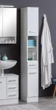 Hochschrank >Riga< in Weiß-Matt - 25x190x35cm...