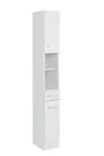 Hochschrank >Riga< in Weiß-Matt - 25x190x35cm...