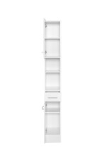 Hochschrank >Riga< in Weiß-Matt - 25x190x35cm (BxHxT)