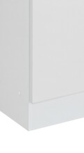 Hochschrank >Riga< in Weiß-Matt - 25x190x35cm (BxHxT)