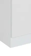 Hochschrank >Riga< in Weiß-Matt - 25x190x35cm (BxHxT)