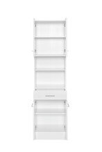 Hochschrank >Riga< in Weiß-Matt - 50x190x35cm (BxHxT)
