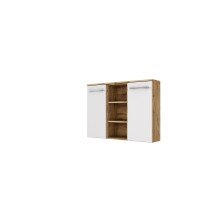 Schwebeboard >Livorno< in weiß-matt - 90x66x20cm (BxHxT)