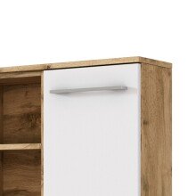 Schwebeboard >Livorno< in weiß-matt - 90x66x20cm (BxHxT)