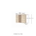 Schwebeboard >Livorno< in weiß-matt - 90x66x20cm (BxHxT)