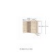 Schwebeboard >Livorno< in weiß-matt - 90x66x20cm (BxHxT)