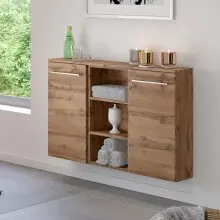Schwebeboard >Livorno< in Wotan-Eiche - 90x66x20cm...