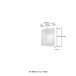 Badspiegel >Arezzo< in Graphit aus MDF, Spiegelglas - 60x64x2cm (BxHxT)