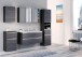 Spiegelschrank >Arezzo< in Graphit - 100x66x20cm (BxHxT)