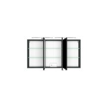 Spiegelschrank >Arezzo< in Graphit - 120x66x20cm (BxHxT)