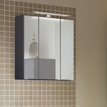 Spiegelschrank >Arezzo< in Graphit - 60x66x20cm...