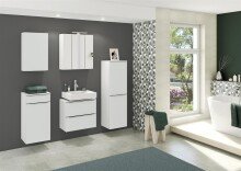 Spiegelschrank >Garda< in Weiß - 60x66x20cm (BxHxT)
