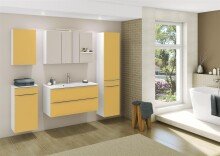 Spiegelschrank >Garda< in weiß - 100x66x20cm (BxHxT)