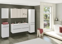 Spiegelschrank >Garda< in weiß - 120x66x20cm (BxHxT)