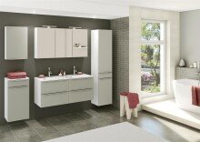 Spiegelschrank >Garda< in weiß - 120x66x20cm (BxHxT)