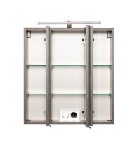 Spiegelschrank >Paris< in graphitgrau - 60x66x20cm (BxHxT)