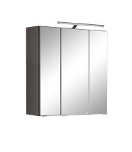 Spiegelschrank >Paris< in graphitgrau - 60x66x20cm...