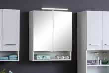 Spiegelschrank >Riga< in weiß - 60x71x20cm...