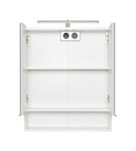 Spiegelschrank >Riga< in weiß - 60x71x20cm (BxHxT)