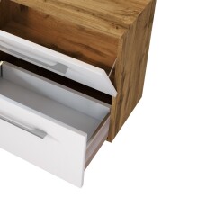 Waschbeckenunterschrank >Livorno< in weiß-matt - 60x54x35cm (BxHxT)