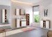 Waschbeckenunterschrank >Livorno< in weiß-matt - 60x54x35cm (BxHxT)