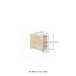 Waschbeckenunterschrank >Livorno< in Wotan-Eiche - 60x54x35cm (BxHxT)