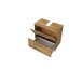 Waschbeckenunterschrank >Livorno< in Wotan-Eiche - 60x54x35cm (BxHxT)