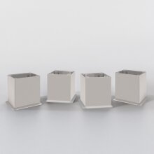 Waschbeckenunterschrank >Paris< in Weiß - 60x54x35cm (BxHxT)